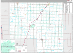 Livingston County, IL Wall Map