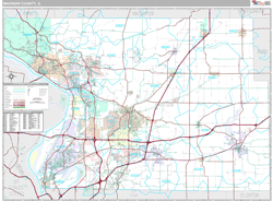 Madison County, IL Wall Map