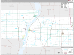 Marshall County, IL Wall Map