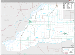 Mason County, IL Wall Map