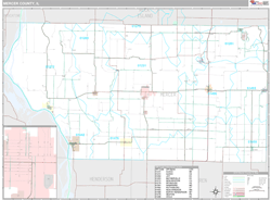 Mercer County, IL Wall Map