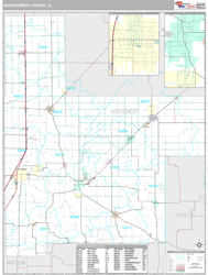 Montgomery County, IL Wall Map