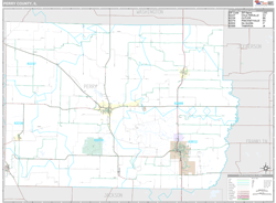 Perry County, IL Wall Map