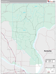 Pope County, IL Wall Map