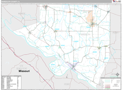 Randolph County, IL Wall Map