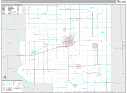 Richland County, IL Wall Map