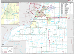 Tazewell County, IL Wall Map