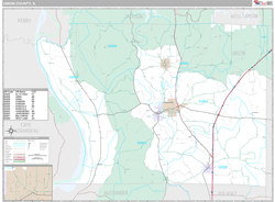 Union County, IL Wall Map