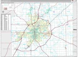 Allen County, IN Wall Map