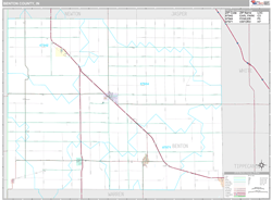 Benton County, IN Wall Map