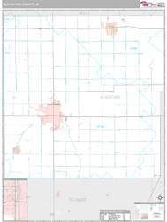 Blackford County, IN Wall Map