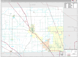 Boone County, IN Wall Map