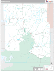 Brown County, IN Wall Map