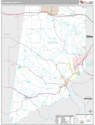 Dearborn County, IN Wall Map