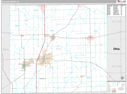 DeKalb County, IN Wall Map