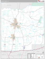 Dubois County, IN Wall Map