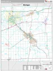 Elkhart County, IN Wall Map