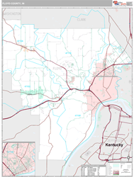 Floyd County, IN Wall Map