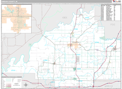 Gibson County, IN Wall Map