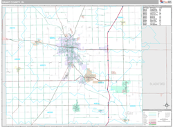 Grant County, IN Wall Map