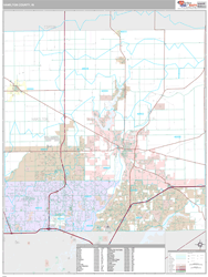 Hamilton County, IN Wall Map