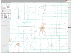 Jay County, IN Wall Map