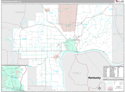 Jefferson County, IN Wall Map