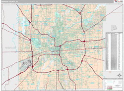 Marion County, IN Wall Map
