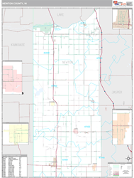 Newton County, IN Wall Map