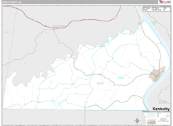 Ohio County, IN Wall Map