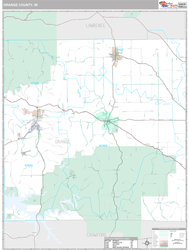 Orange County, IN Wall Map