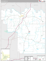 Pike County, IN Wall Map