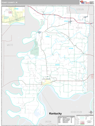 Posey County, IN Wall Map