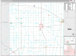 Randolph County, IN Wall Map