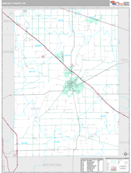 Shelby County, IN Wall Map