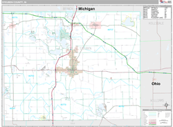 Steuben County, IN Wall Map