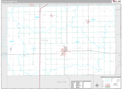 Tipton County, IN Wall Map