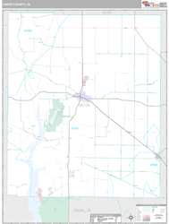 Union County, IN Wall Map