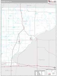 Warren County, IN Wall Map