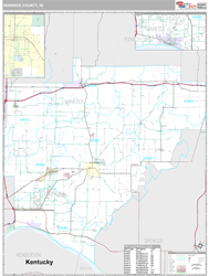 Warrick County, IN Wall Map