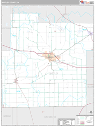 Whitley County, IN Wall Map