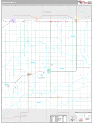 Adair County, IA Wall Map