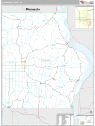 Allamakee County, IA Wall Map