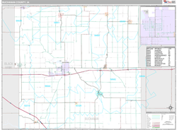 Buchanan County, IA Wall Map