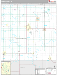 Carroll County, IA Wall Map