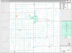 Clay County, IA Wall Map