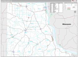Clayton County, IA Wall Map