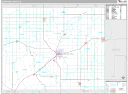 Crawford County, IA Wall Map