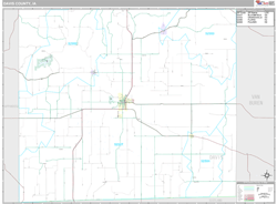 Davis County, IA Wall Map