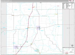 Decatur County, IA Wall Map